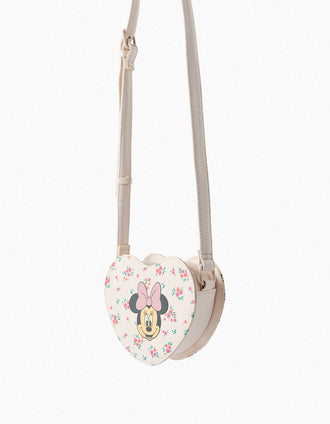 Bolsa a tiracolo com estampado da Minnie para menina, bege-claro