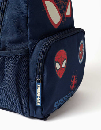 Sac à dos avec imprimés Spider-Man pour bébé et garçon, bleu foncé