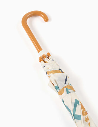 Guarda-chuva automático com estampado colorido para bebé menino, multicolor