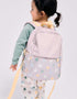 Sac à dos avec imprimé cœurs et pois pour bébé fille, lilas