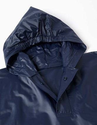 Poncho de chuva com capuz Spider-Man para bebé e menino, azul-escuro