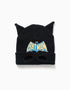 Bonnet en maille avec imprimé Batman et oreilles 3D pour garçon, noir