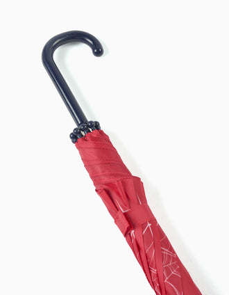Paraguas automático con estampado de Spider-Man para niño, rojo