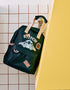 Backpack with Stitch prints for babies and girls, dark blue