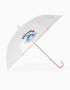 Automatic umbrella with Stitch print for girls, transparent/pink