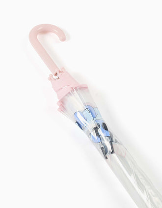 Guarda-chuva automático com estampado Stitch para menina, transparente