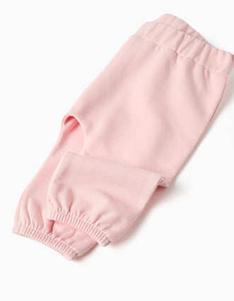 Conjunto perchado con estampado Minnie para recién nacida, blanco/rosa