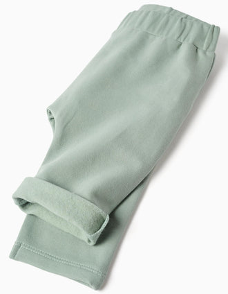 Conjunto perchado con estampado Marie para recién nacida, blanco/verde