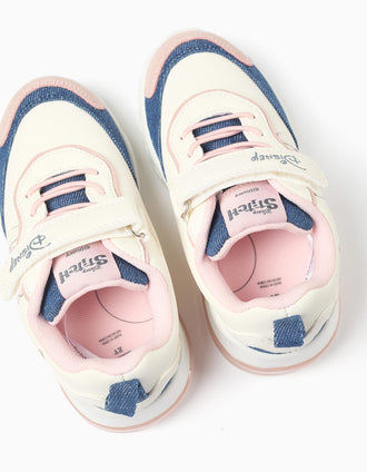 Light-up trainers with Stitch & Angel print for girls, multicolour