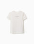 Cotton T-shirt with Vacation print for boys, light beige