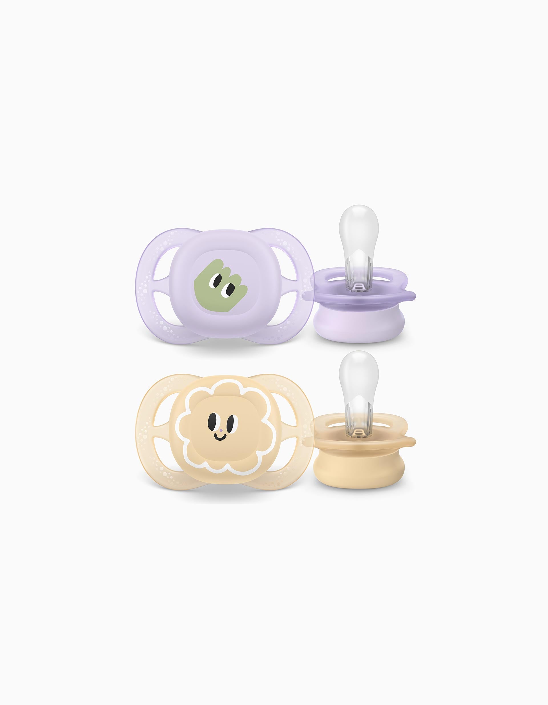 Pack 2 Chupetas Ultra Start Deco Philips Avent para Menina, 0-2M