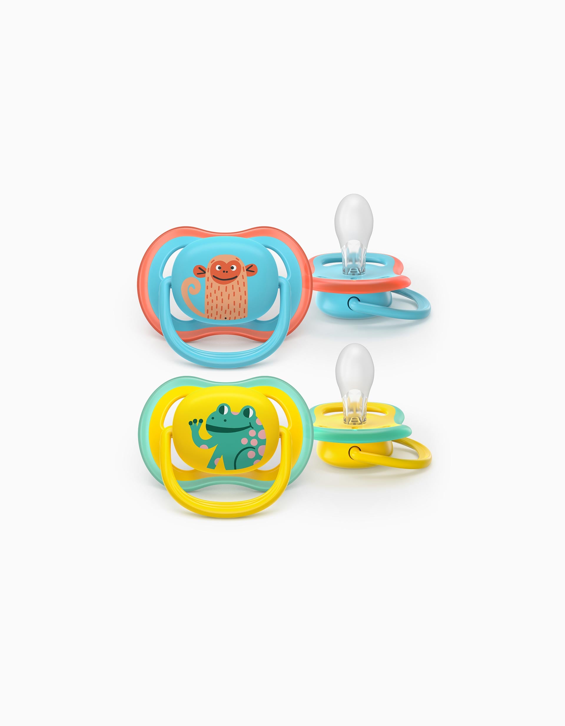 Pack of 2 Philips Avent Ultra Air Deco Soothers for Boys, 18M+