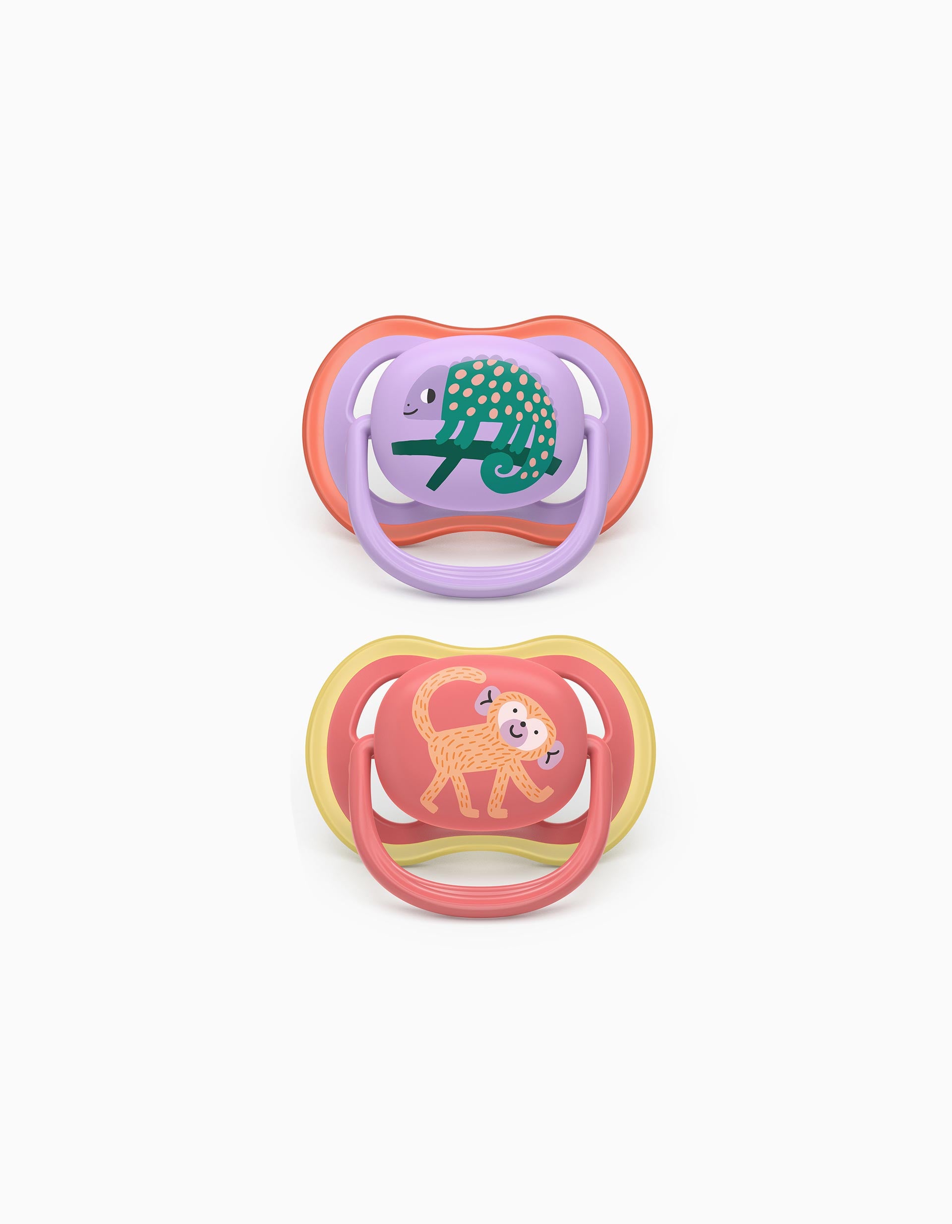 Pack of 2 Philips Avent Ultra Air Deco Soothers for Girls, 18M+