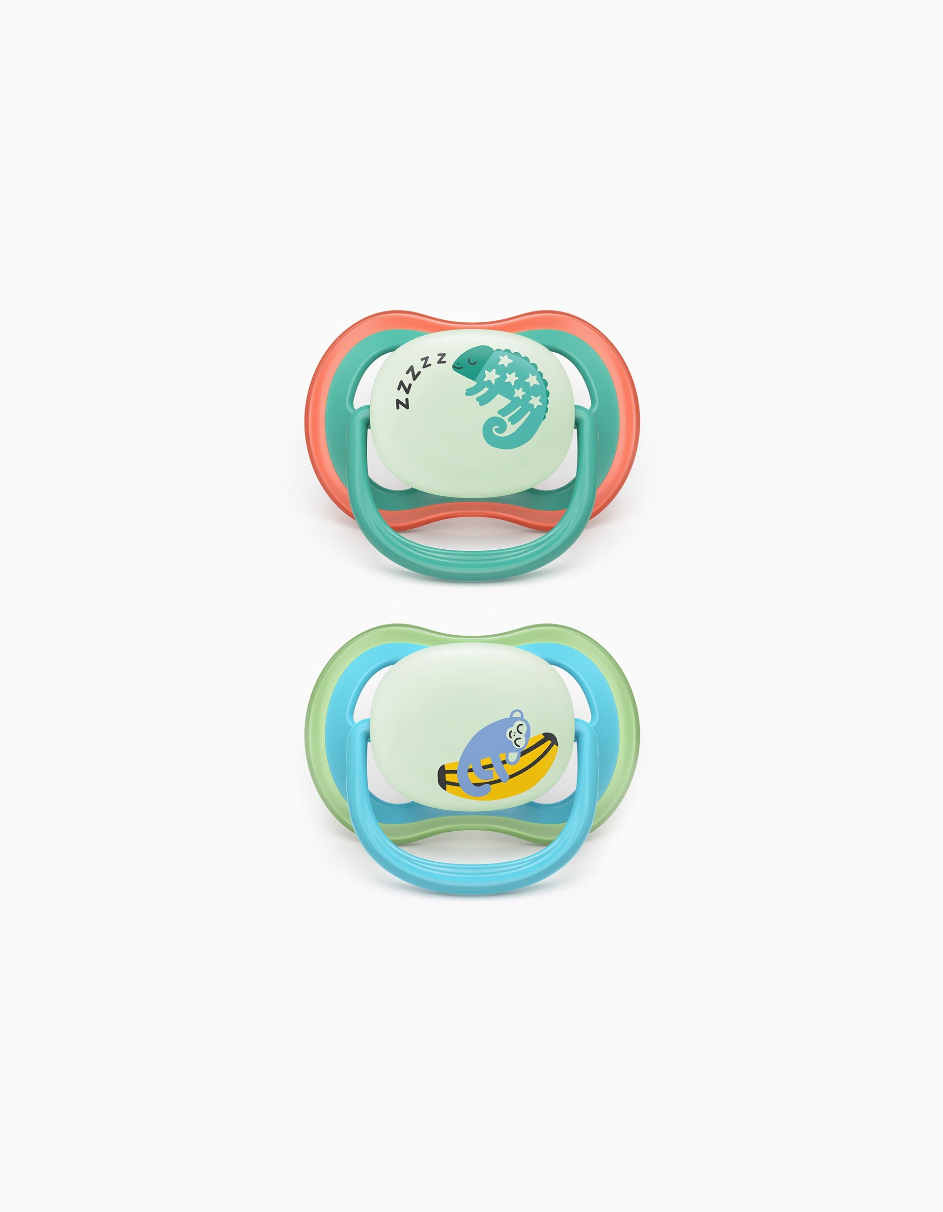 Pack of 2 Philips Avent Ultra Air Night Soothers for Boys, 6-18M