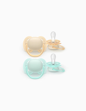 Pack 2 Sucettes Ultra Soft Philips Avent, 0-6M