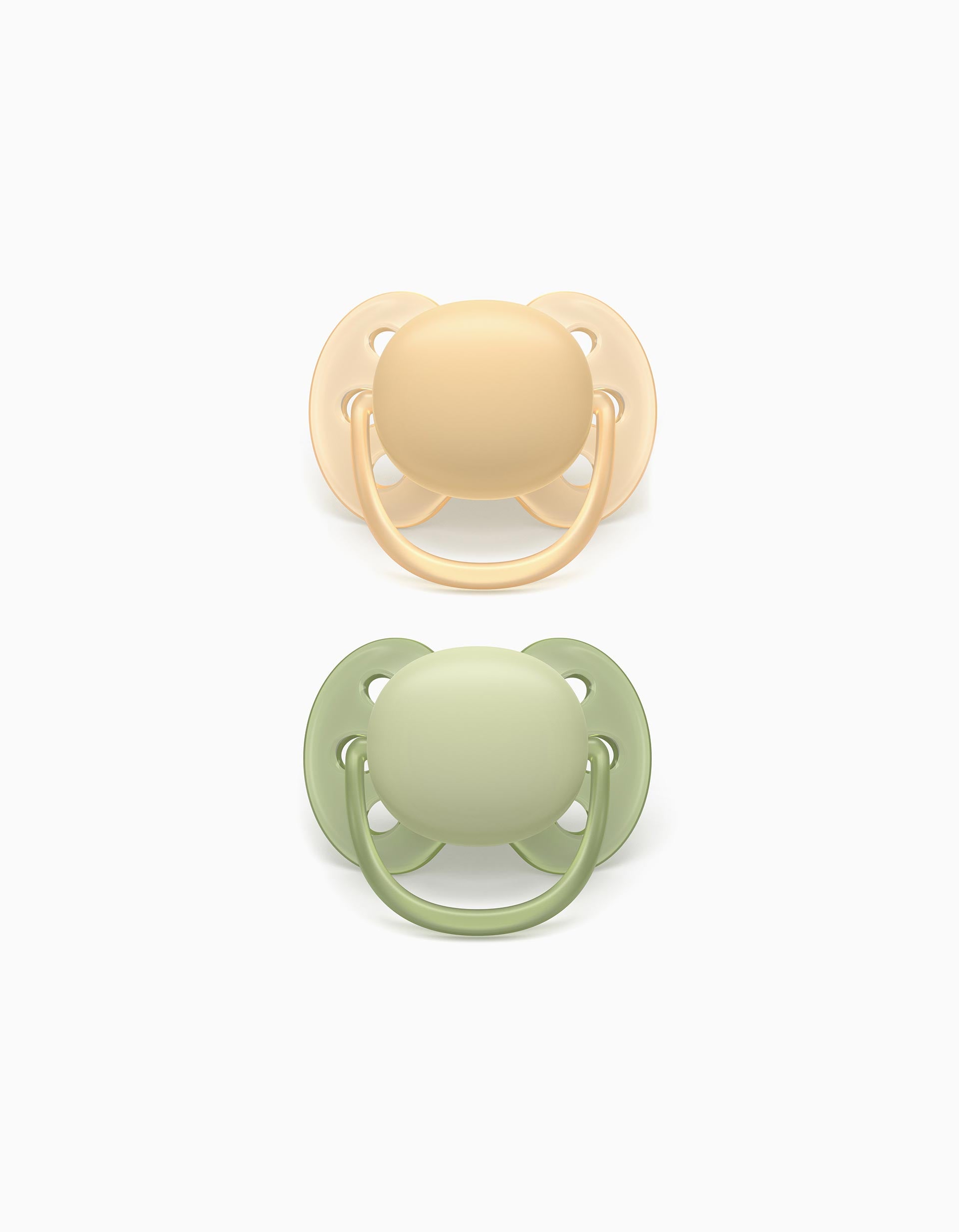 Pack of 2 Philips Avent Ultra Soft Soothers, 6-18M+