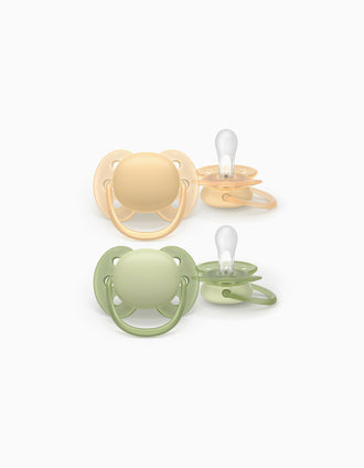 Pack de 2 Sucettes Ultra Soft Philips Avent, 6-18M+