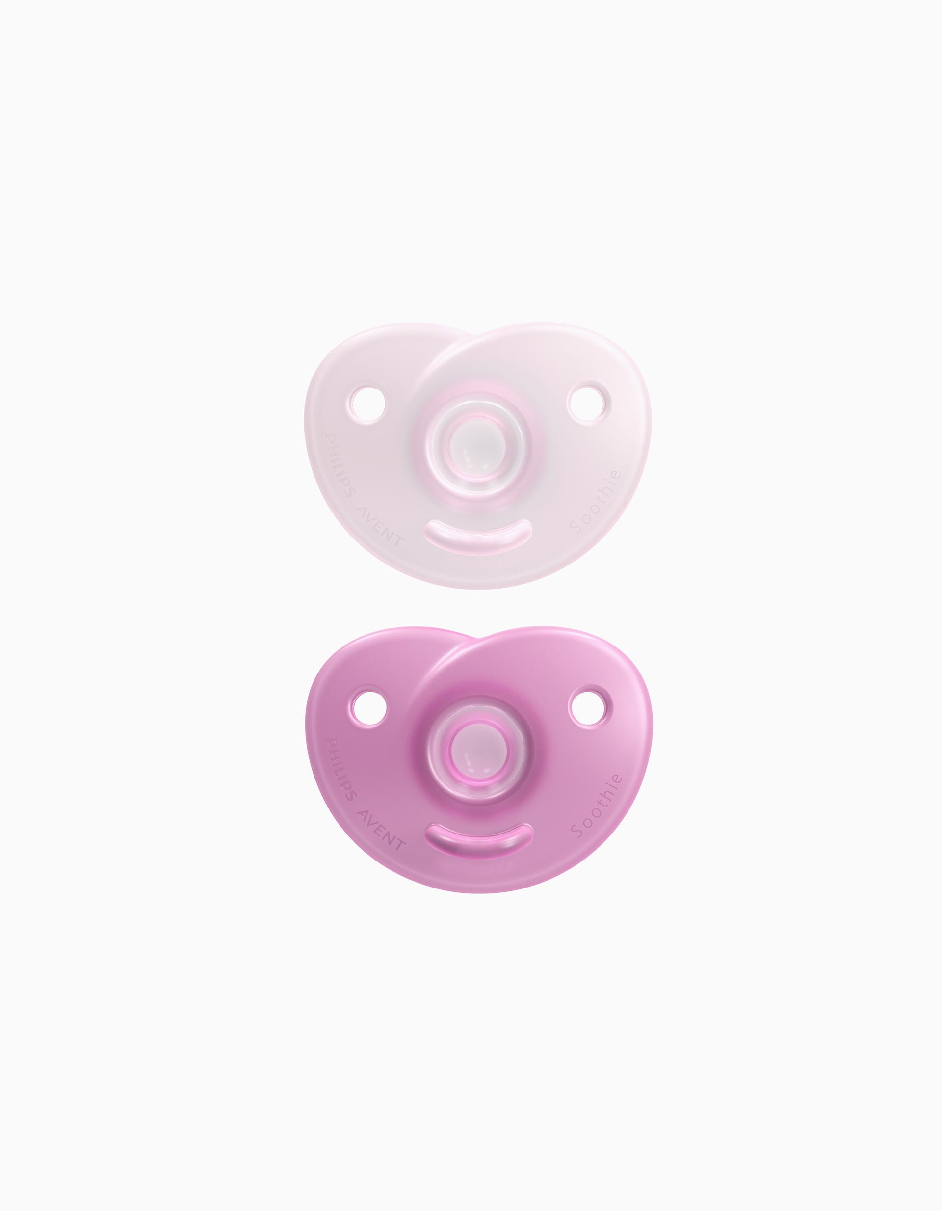 Pack of 2 Soothie Philips Avent Soothers for Girls, 0-6M