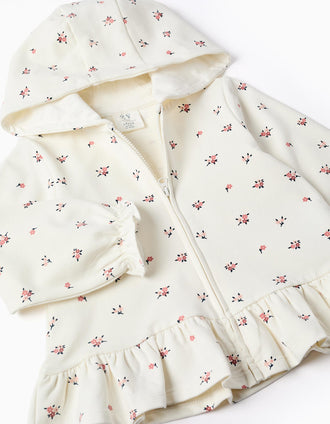 Conjunto de 3 peças de algodão para bebé menina, branco/rosa/azul