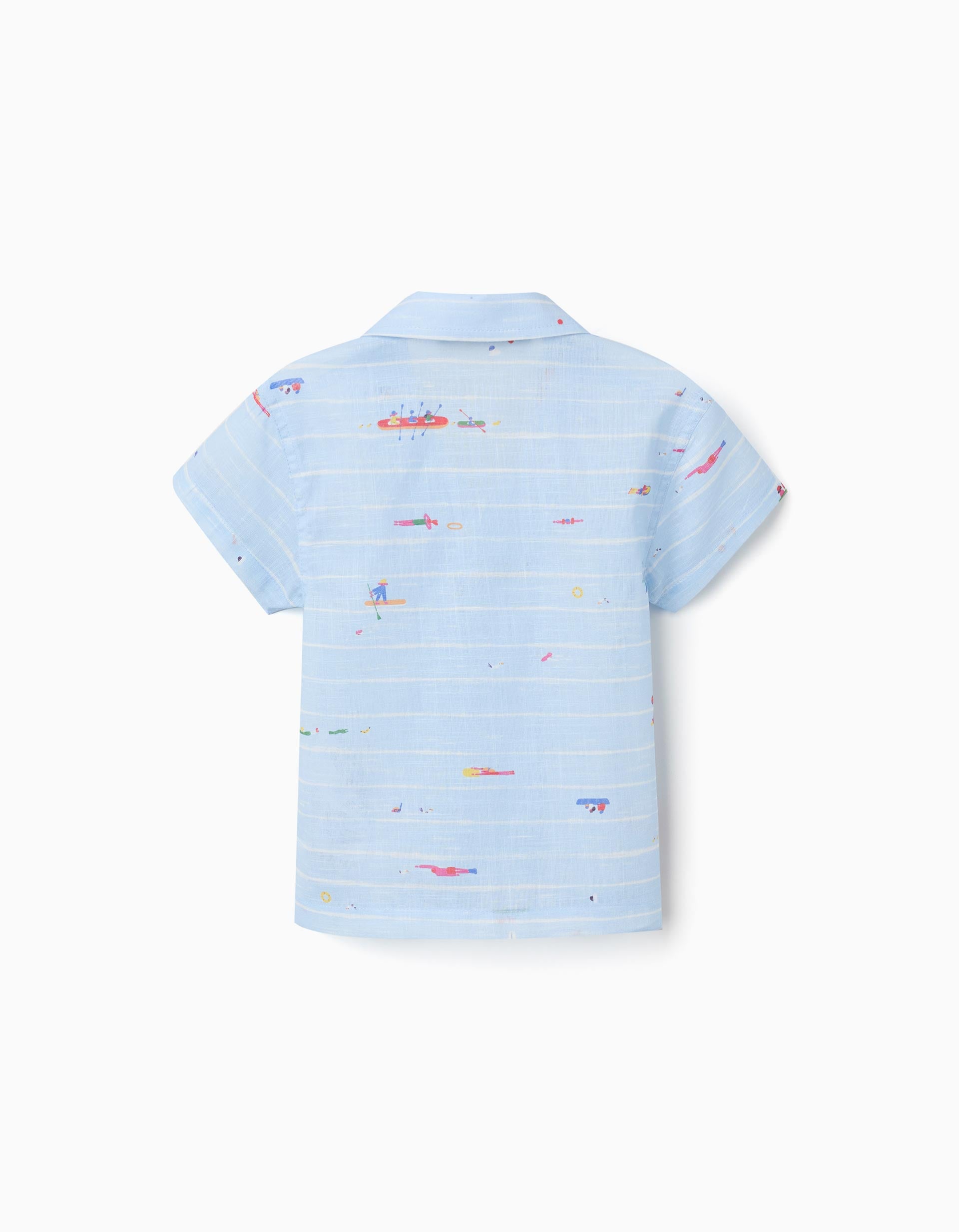 Camisa de algodón con estampado Carolina Celas x Zippy para bebé niño, azul
