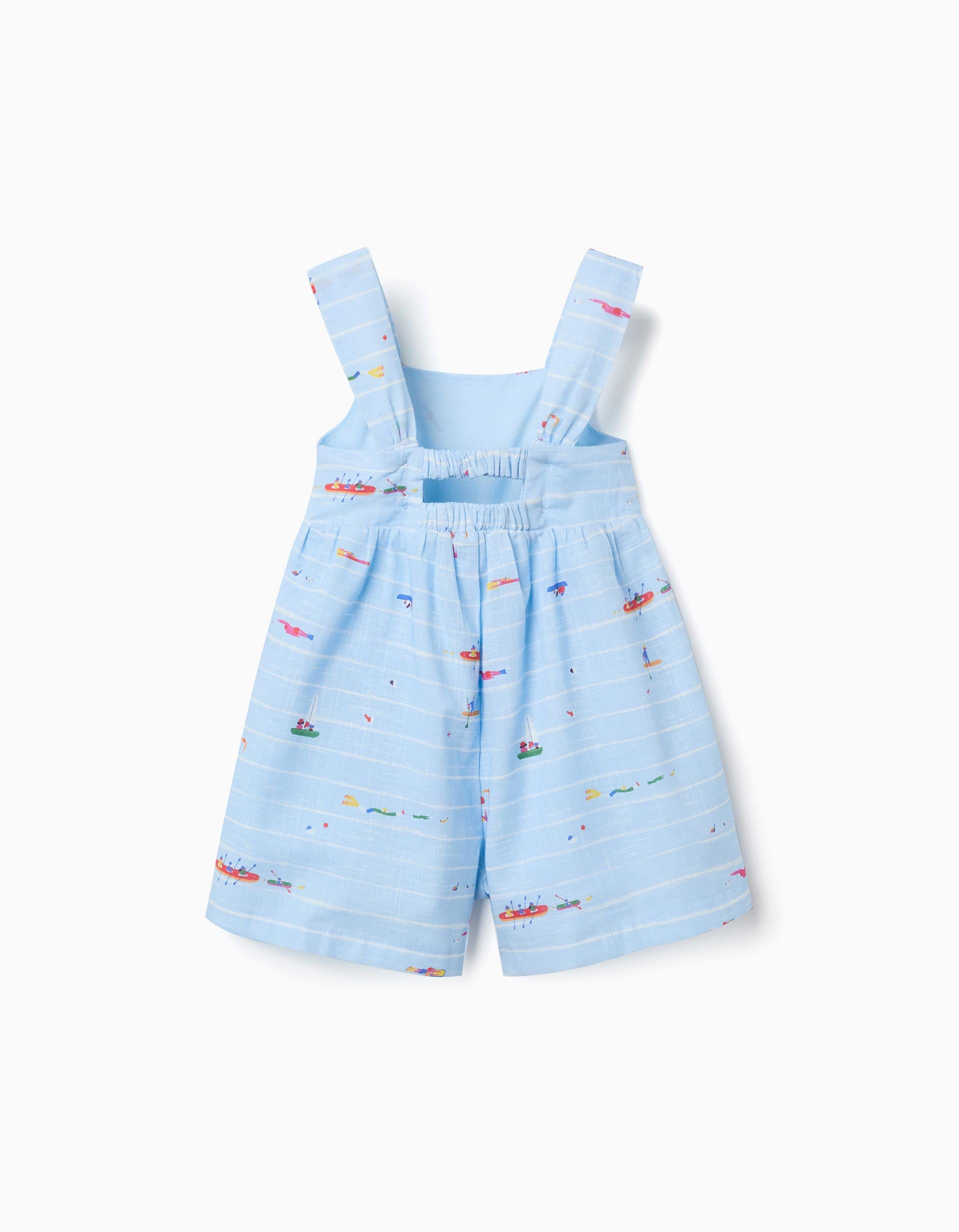 Mono corto con estampado Carolina Celas x Zippy para bebé niña, azul