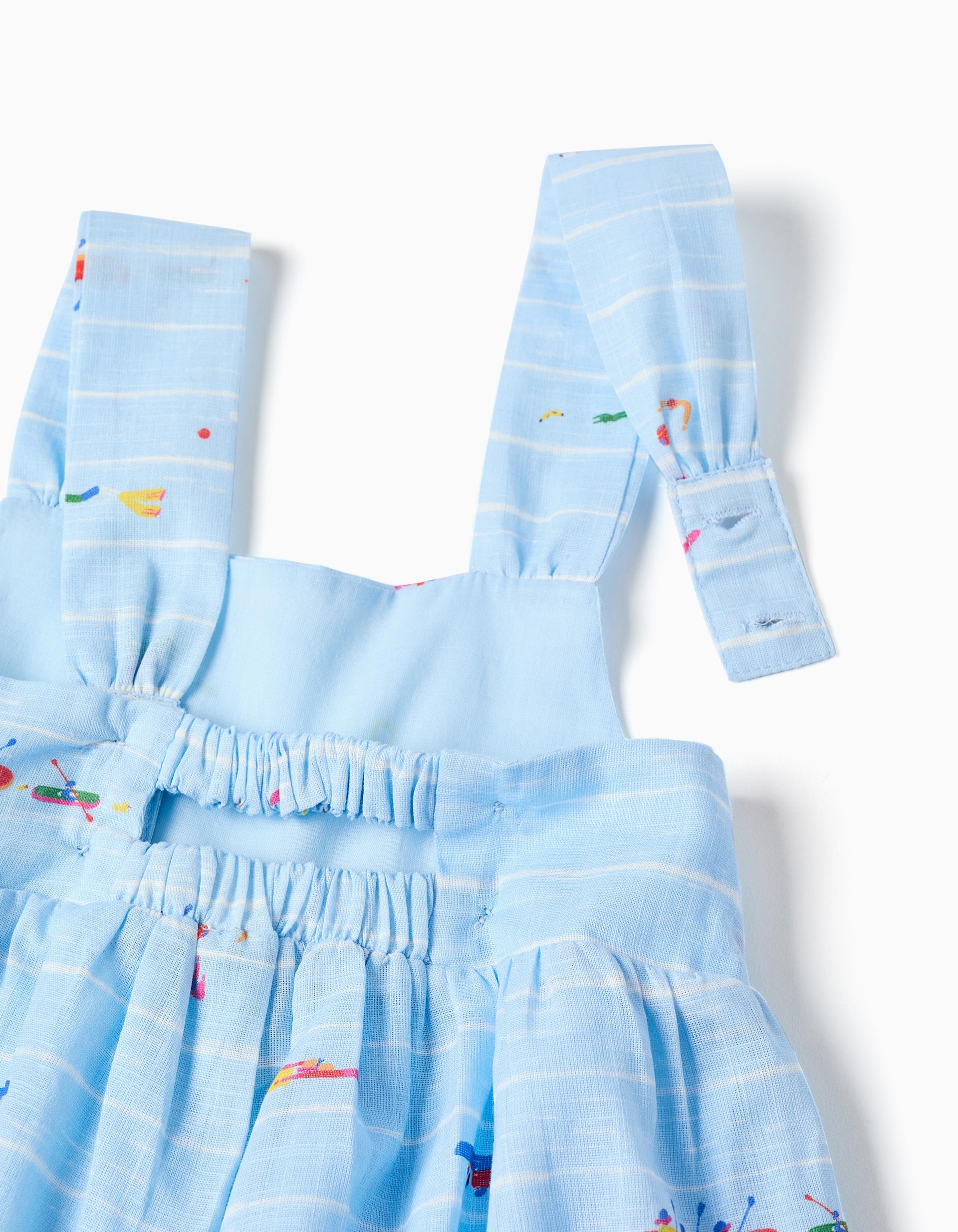 Mono corto con estampado Carolina Celas x Zippy para bebé niña, azul