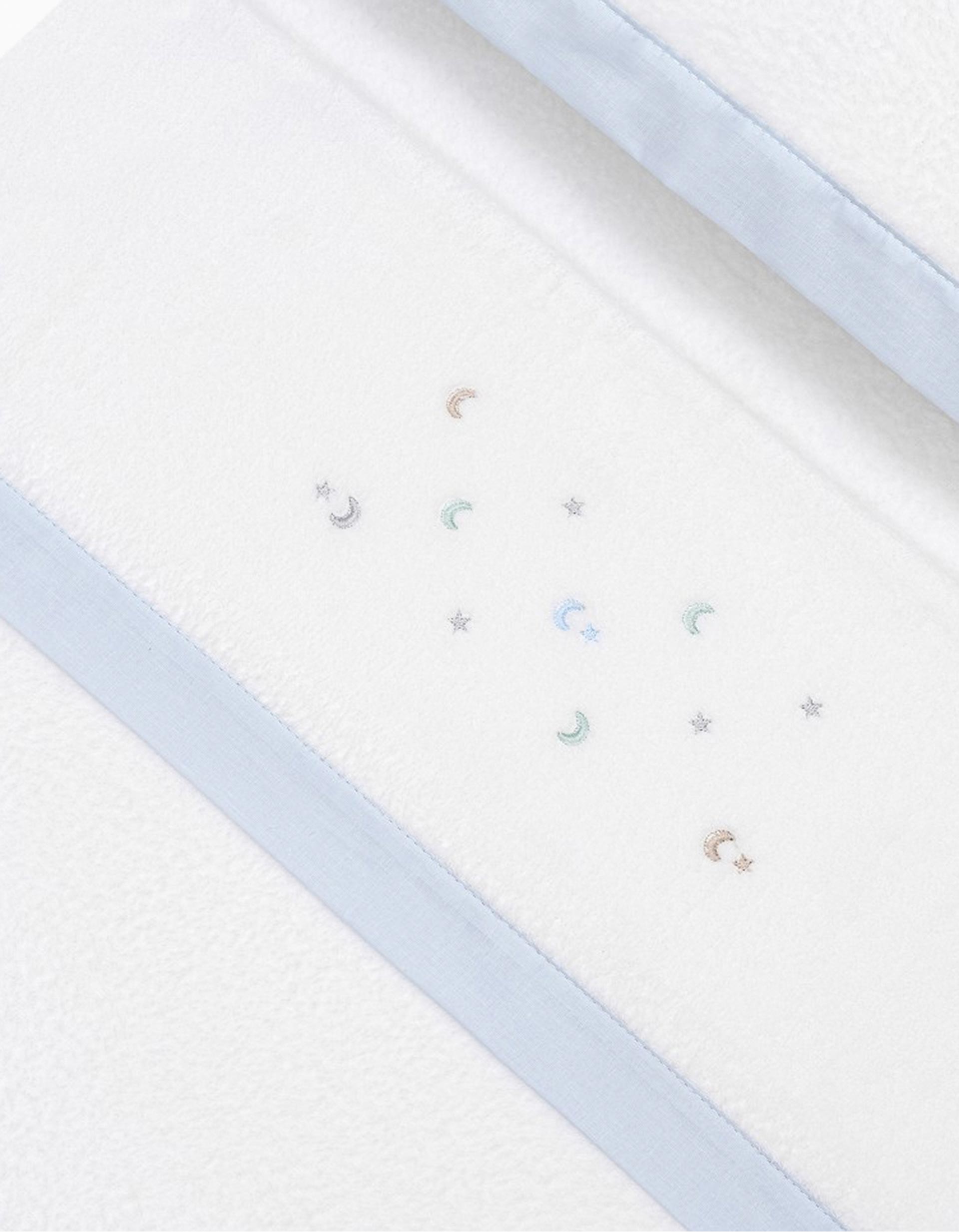 Conjunto de Lençóis 3 Pcs Interbaby Coralina 60X120cm, Estrelas Azul