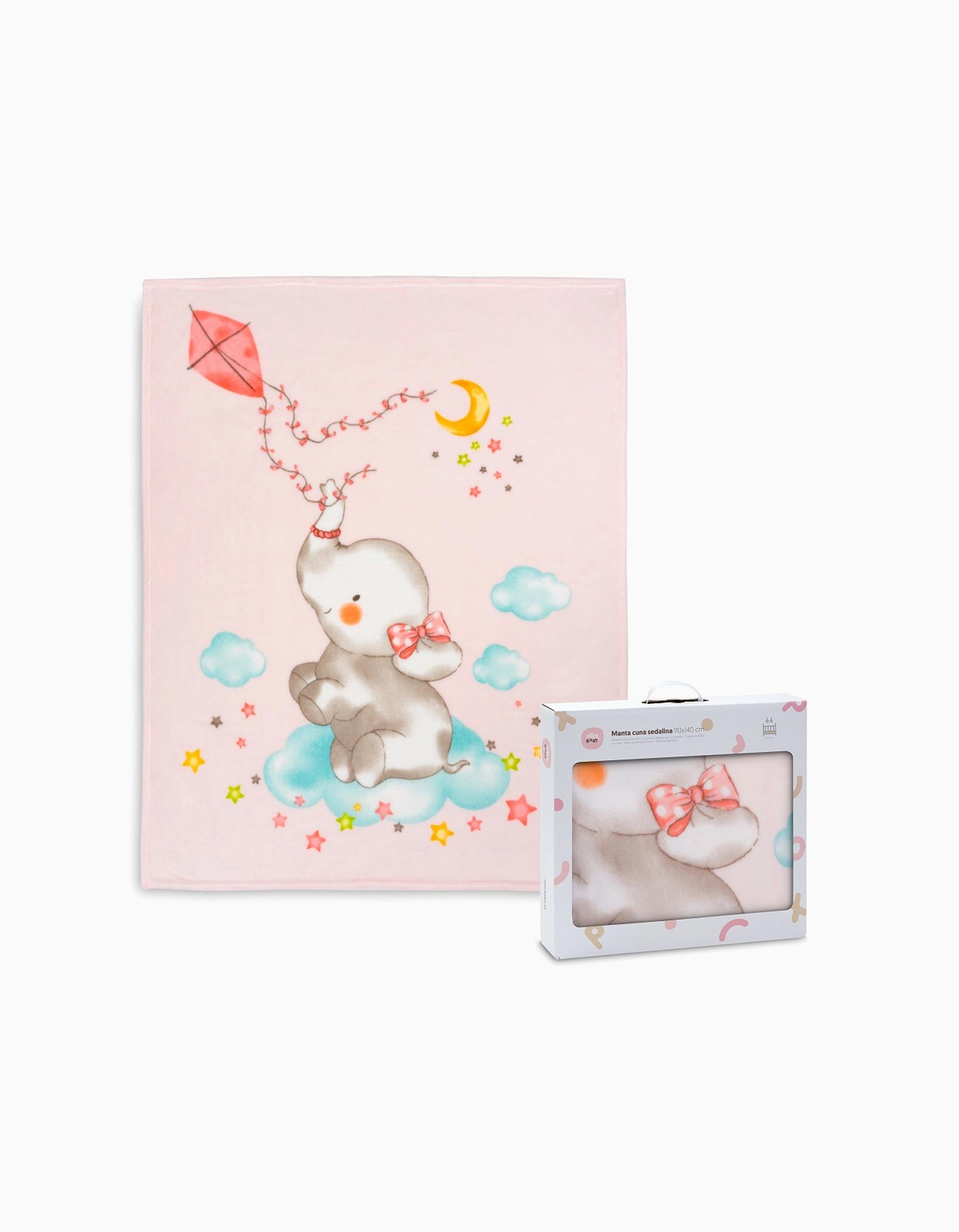 Sedalina Blanket Elephant Interbaby 110X140cm, Pink