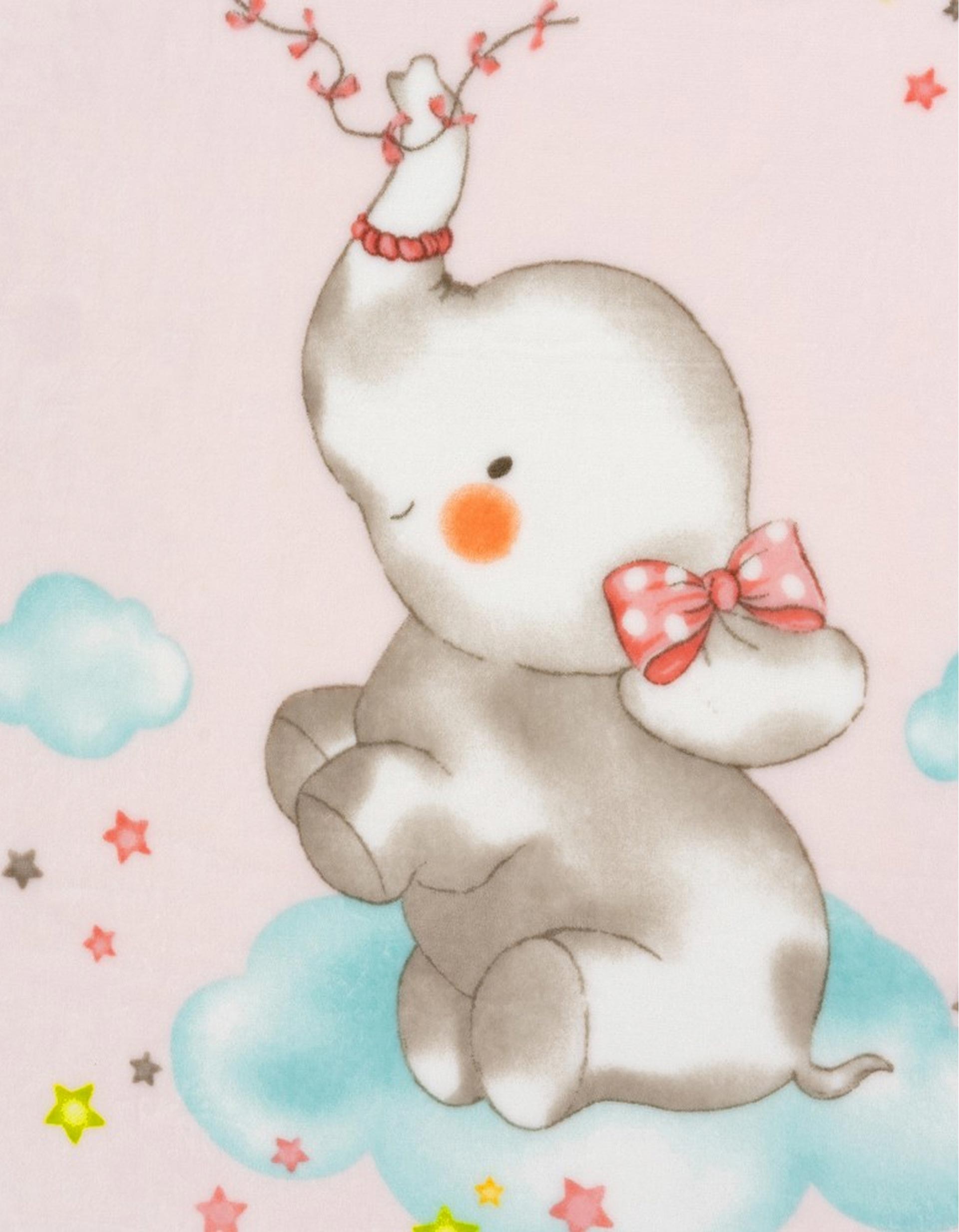 Sedalina Blanket Elephant Interbaby 110X140cm, Pink