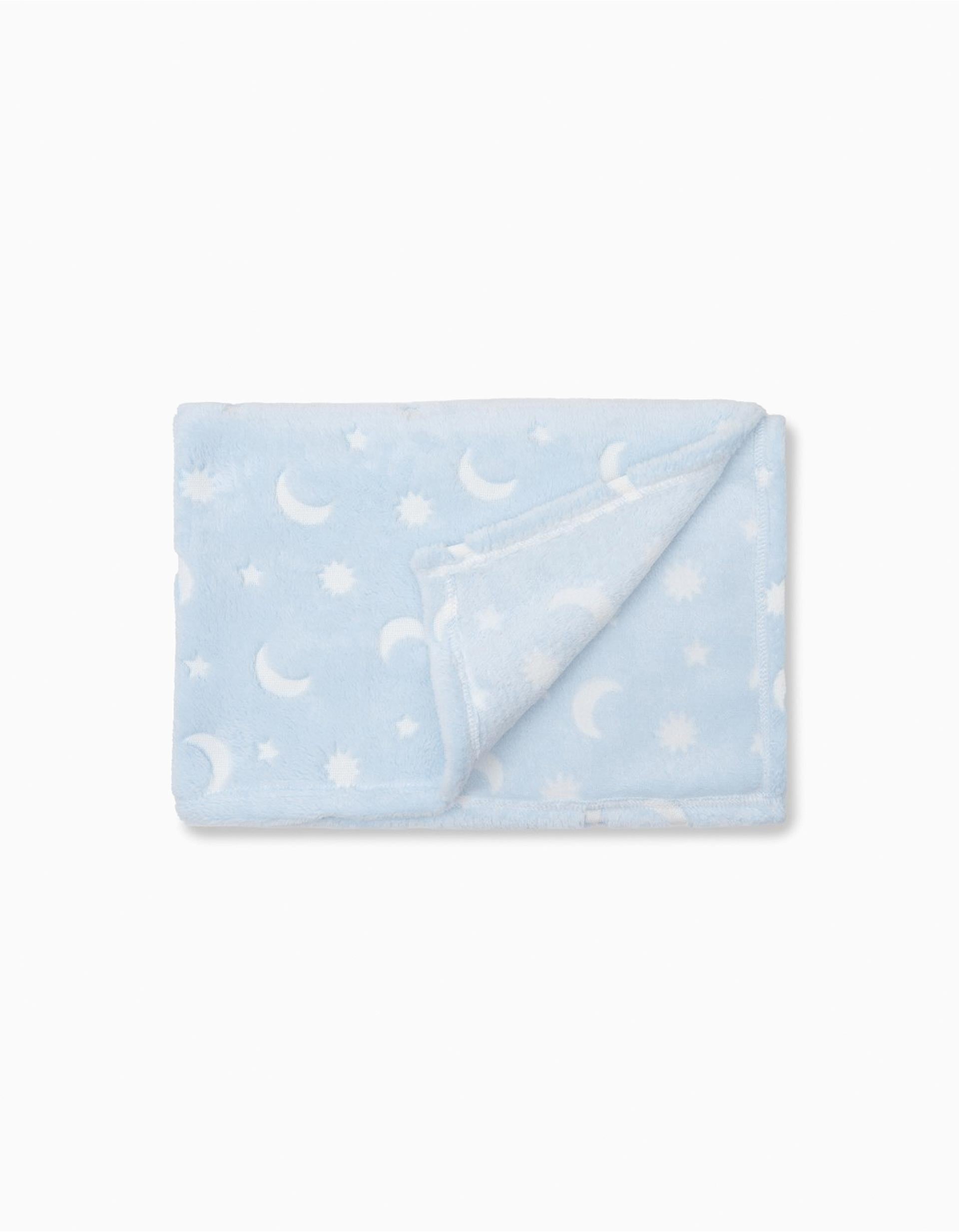 Extra Soft Blanket Interbaby 80x110 Cm, Stars Blue