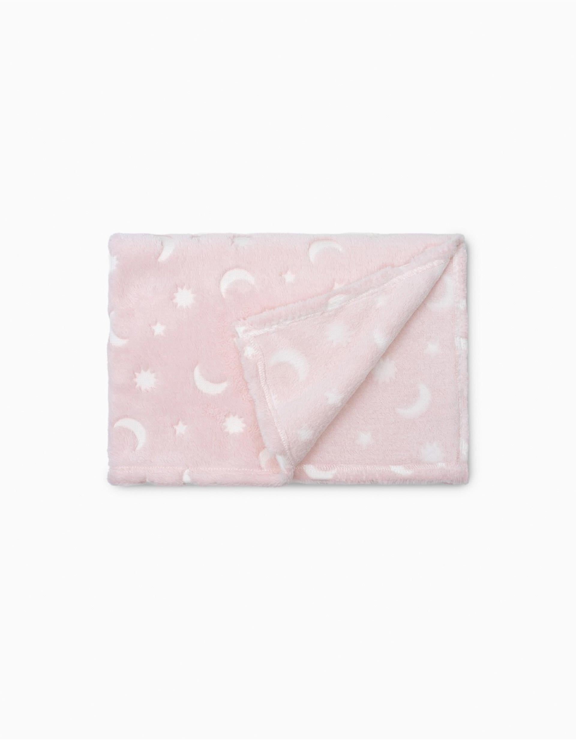 Extra Soft Blanket Interbaby 80x110 Cm, Stars Pink
