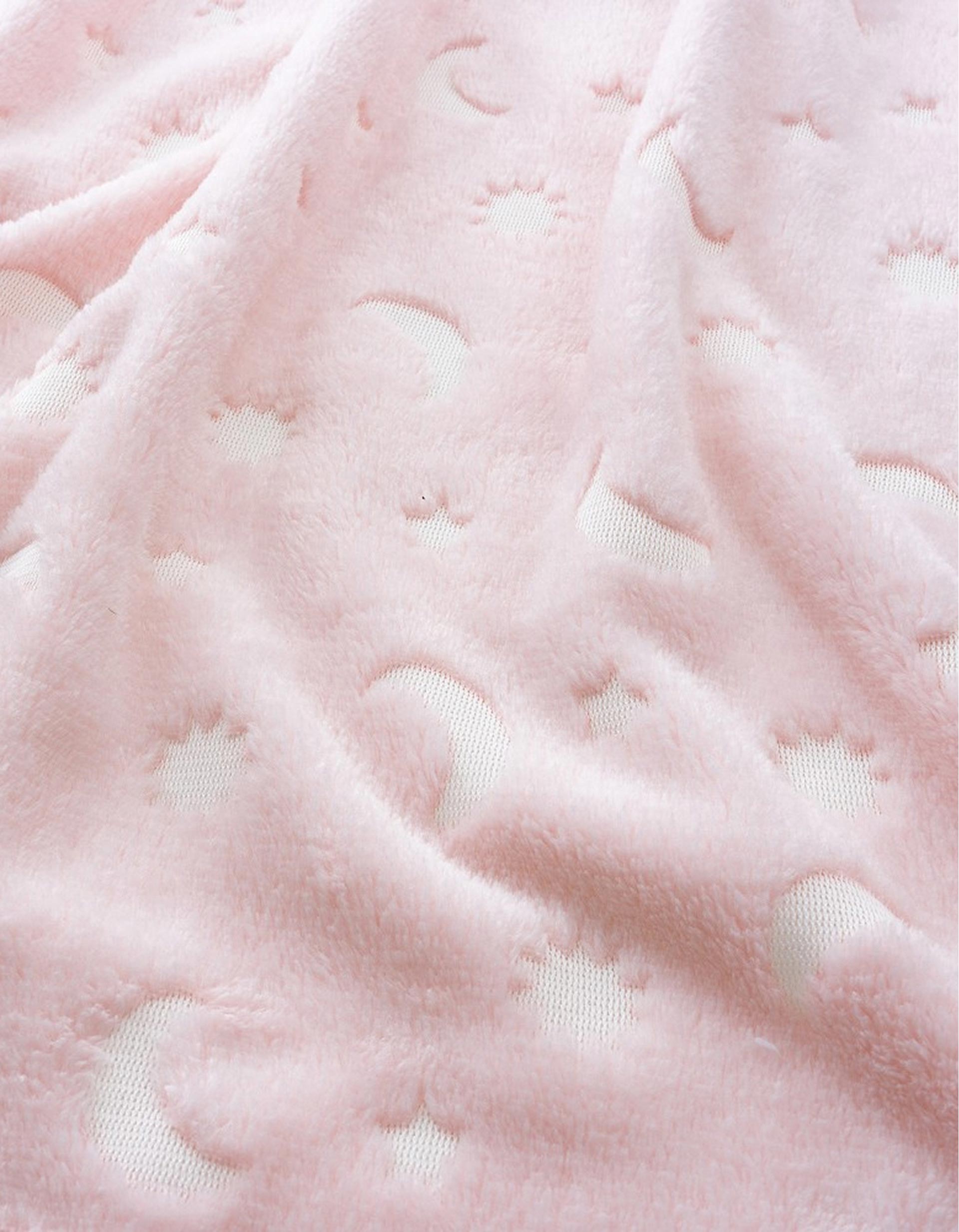 Extra Soft Blanket Interbaby 80x110 Cm, Stars Pink