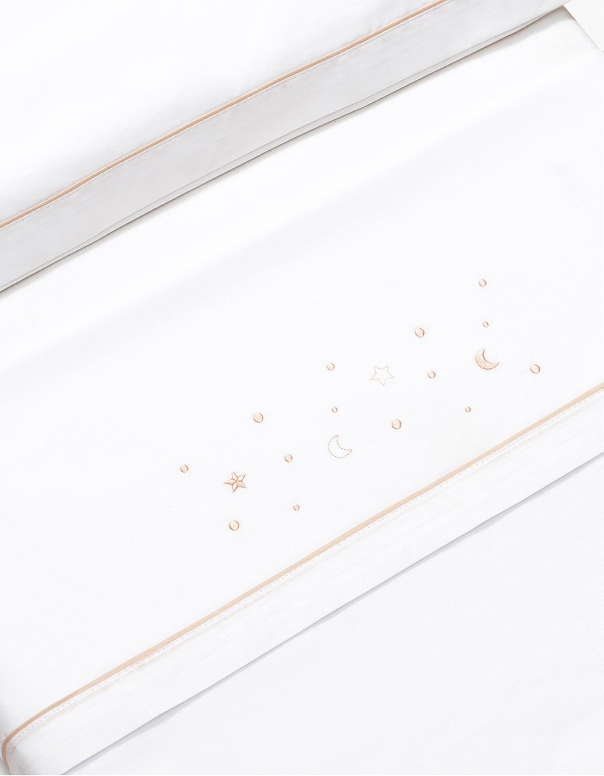 Conjunto de Lençóis 3 Pcs Interbaby Algodão 85X55cm, Estrelas Rosa