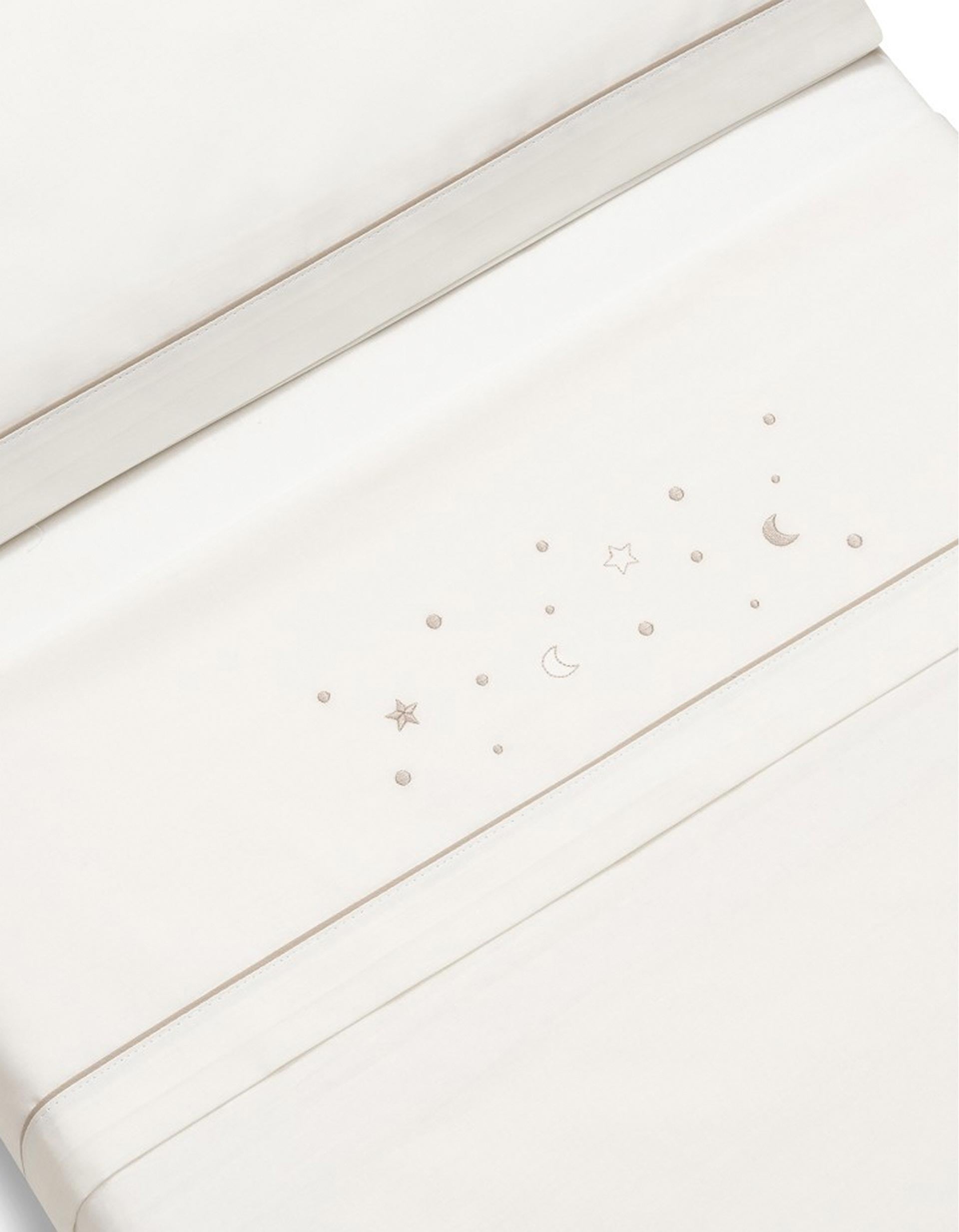 Conjunto de Lençóis 3 Pcs Interbaby Algodão 85X55cm, Estrelas Bege