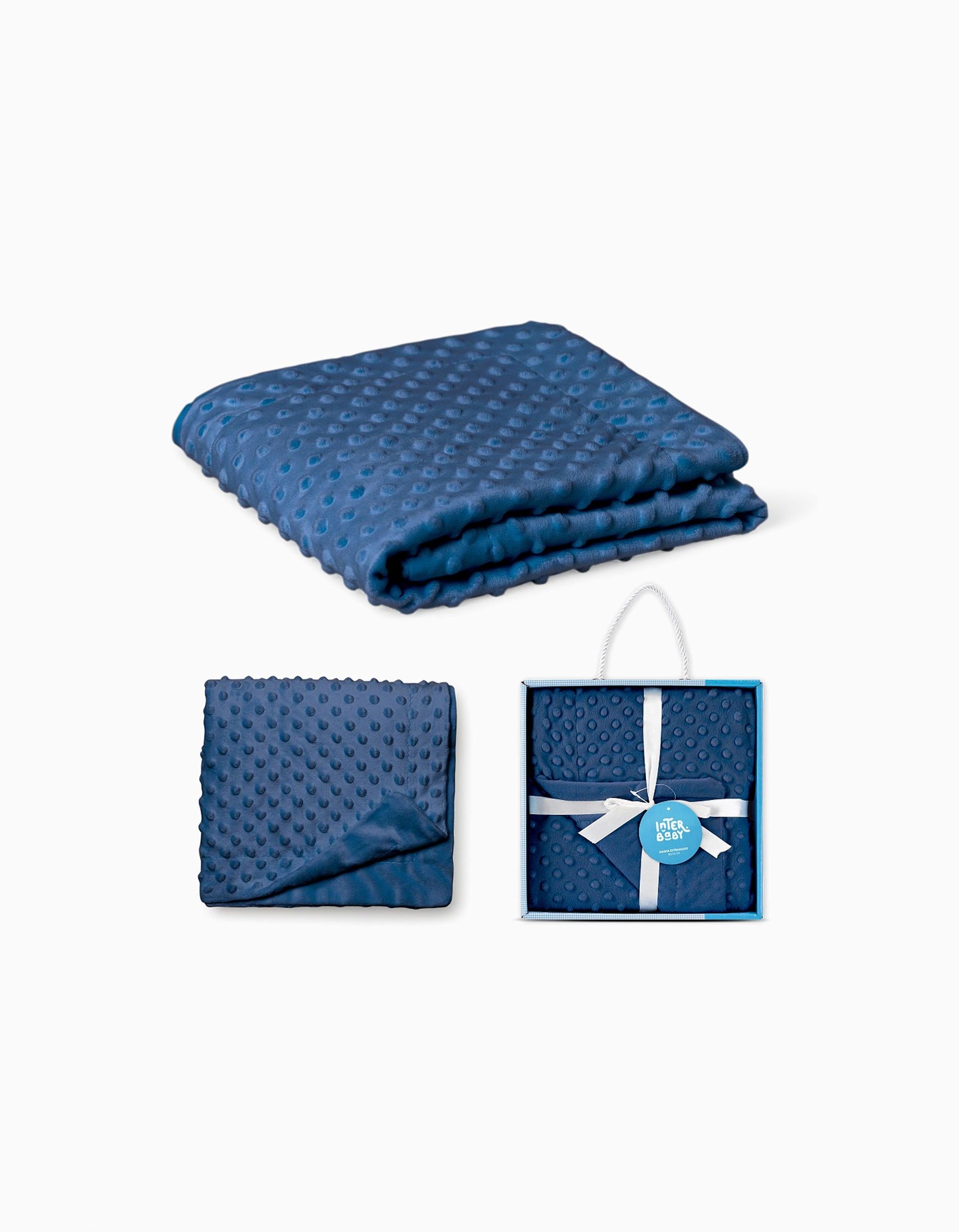 Manta Interbaby 80X110cm, Bubble Navy Blue