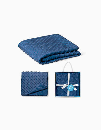 Blanket Interbaby 80X110cm, Bubble Navy Blue