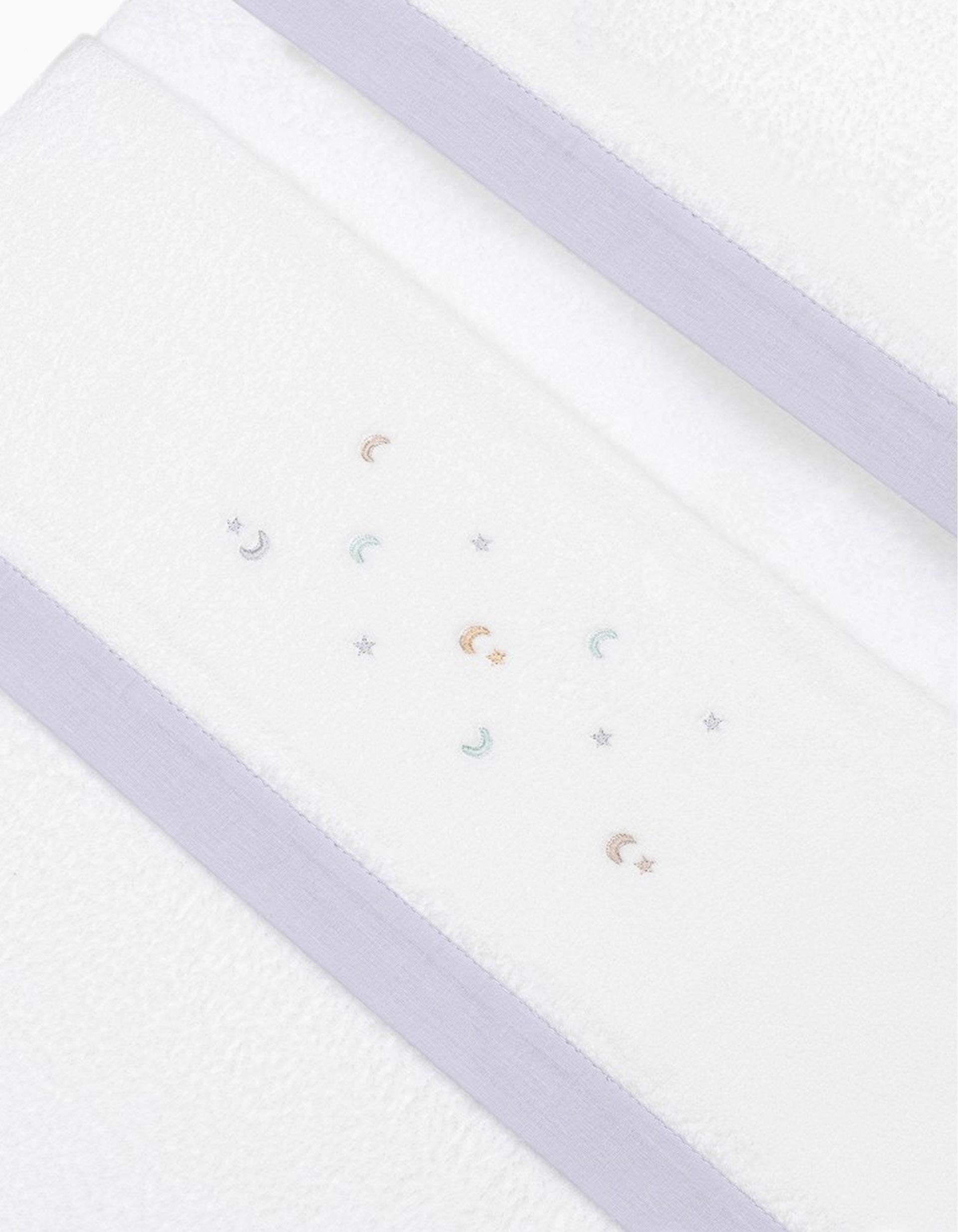 Conjunto de Lençóis 3 Pcs Interbaby Coralina 60X120cm, Estrelas Cinza