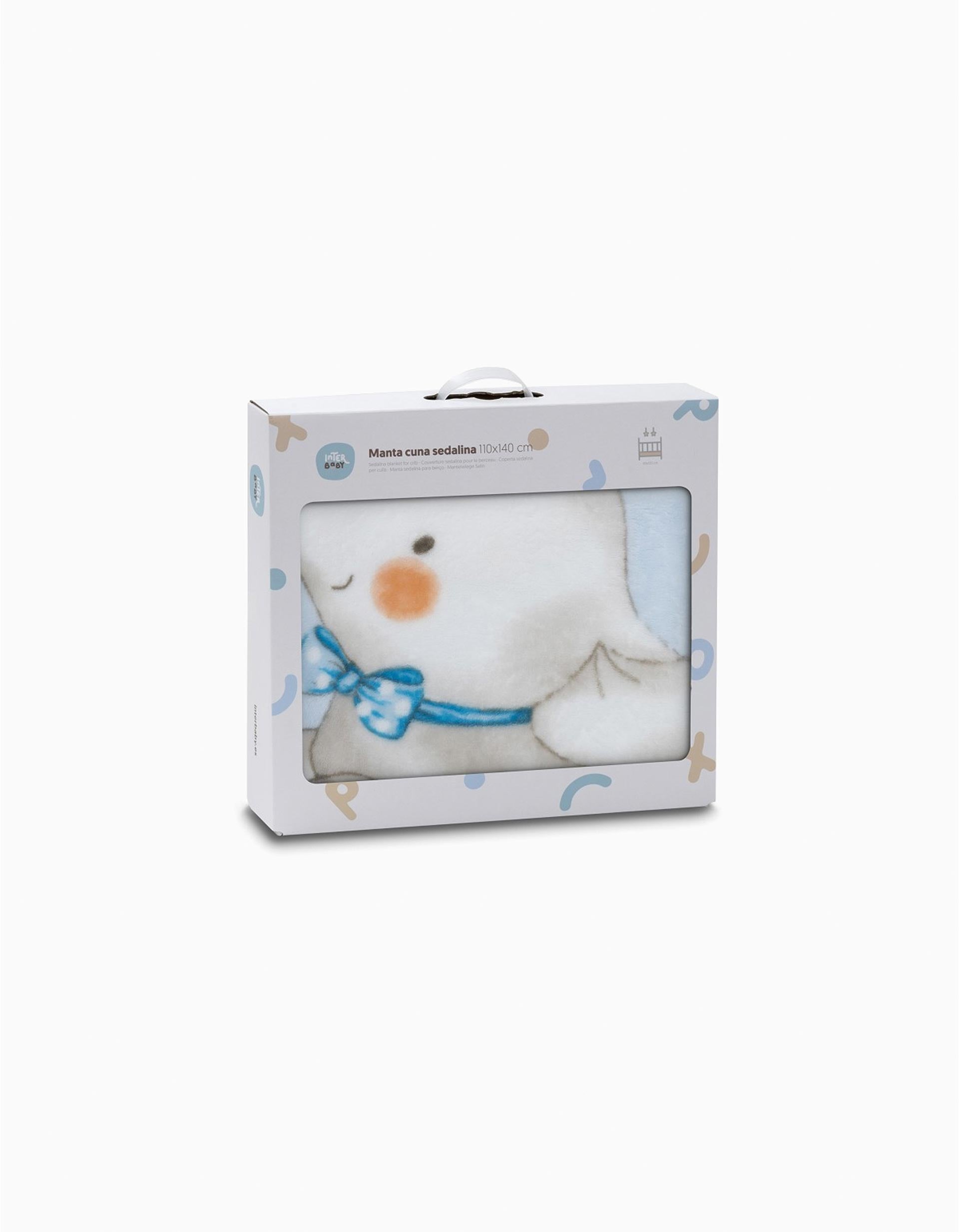 Sedalina Blanket Elephant Interbaby 110X140cm, Blue