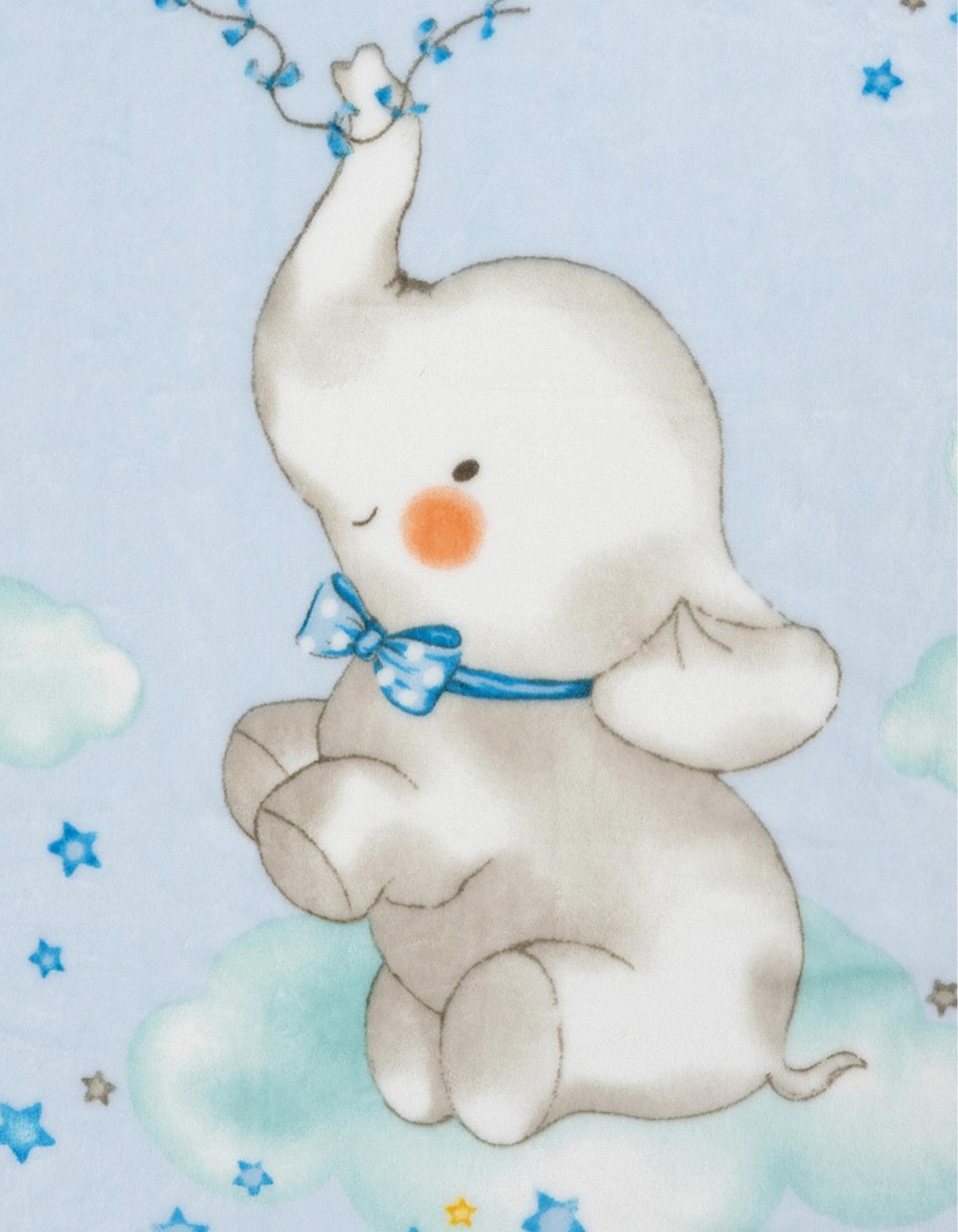 Sedalina Blanket Elephant Interbaby 110X140cm, Blue