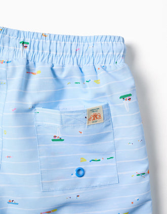 Bañador con estampado Carolina Celas x Zippy para niño, azul claro