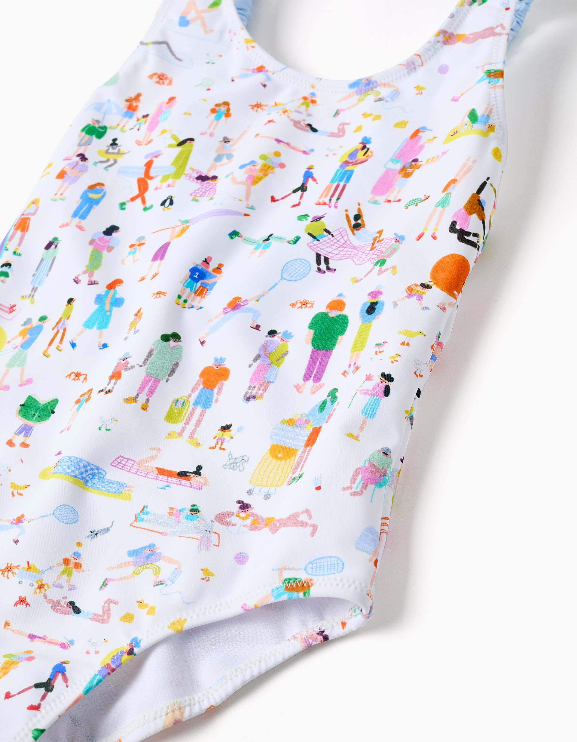 Bañador con estampado Carolina Celas x Zippy para niña, blanco