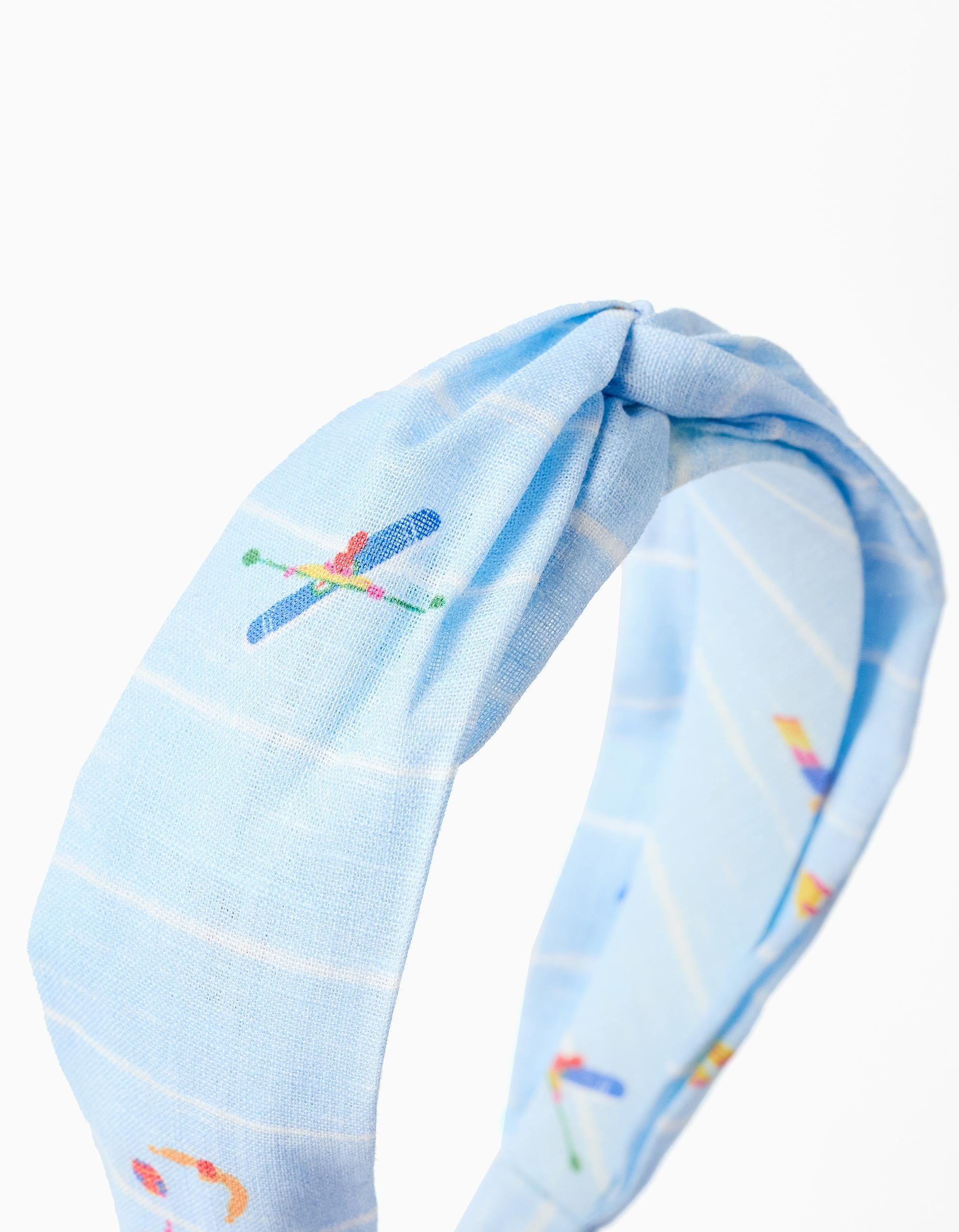 Alice band with knot Carolina Celas x Zippy for girls, light blue