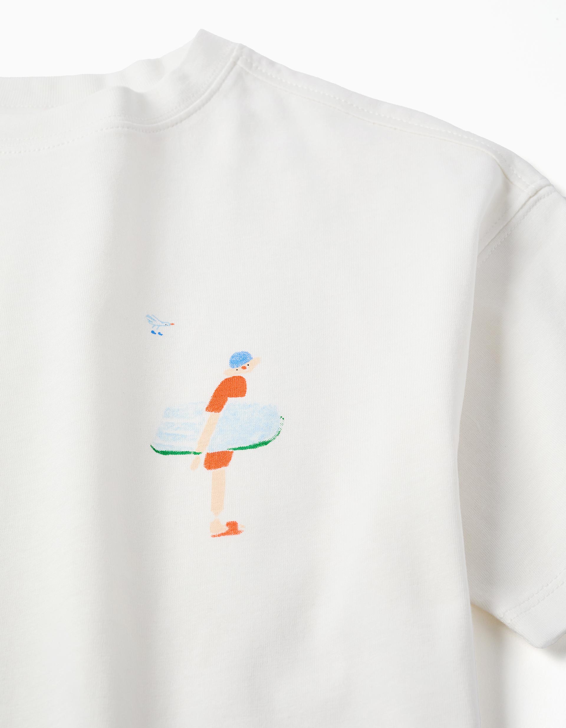 Cotton T-shirt with print Carolina Celas x Zippy for boys, white