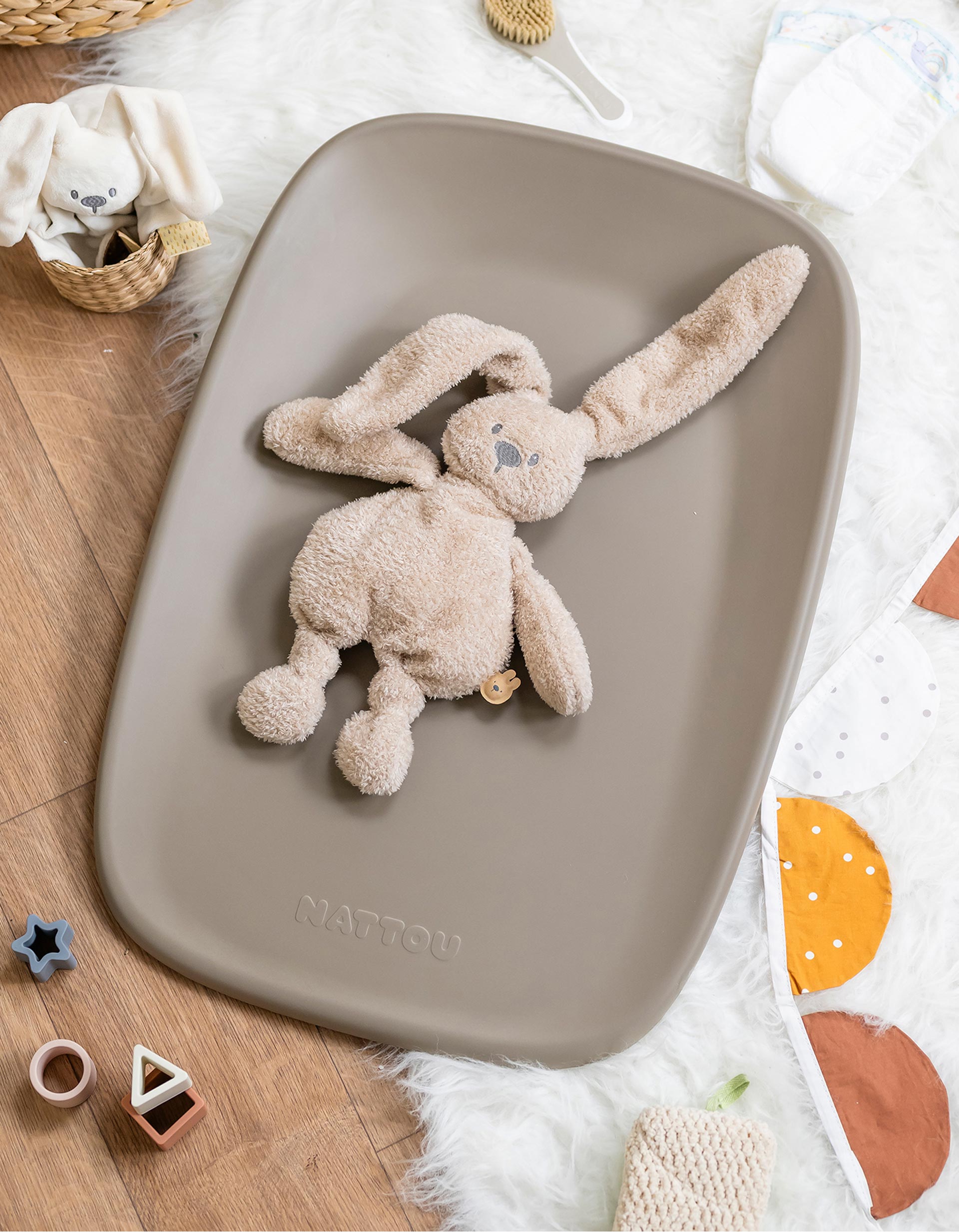 Changing Mat Nattou 50x70Cm, Taupe