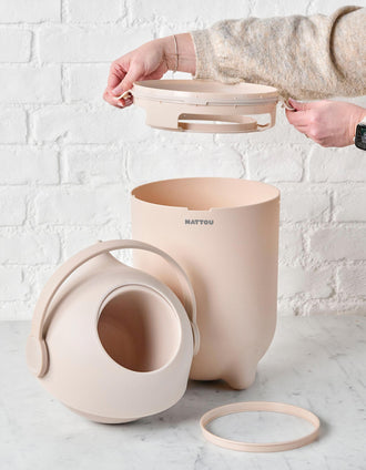 Nattou Dropy Nappy Container, Sand