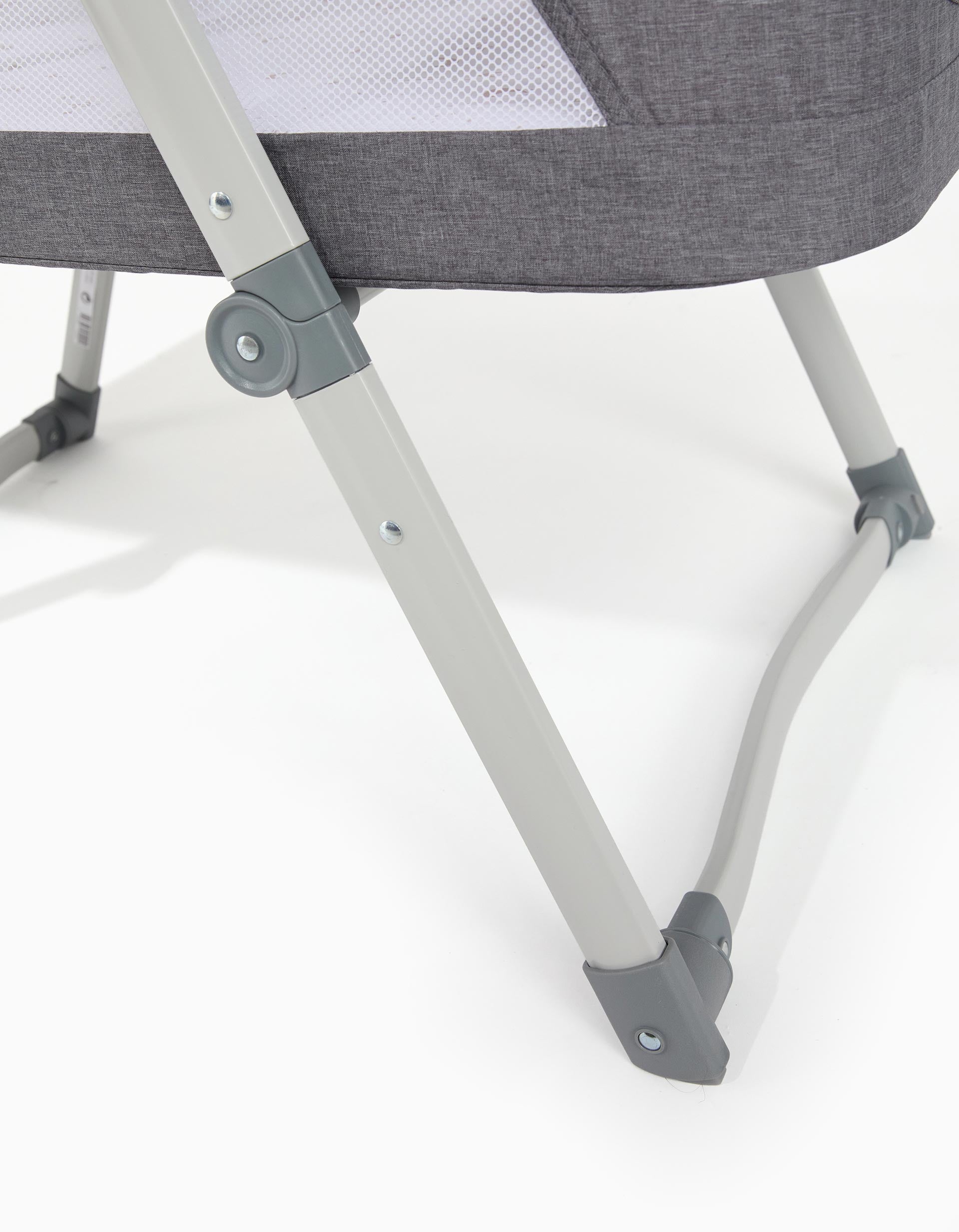 Rocking Foldable Crib Kinderland, Grey