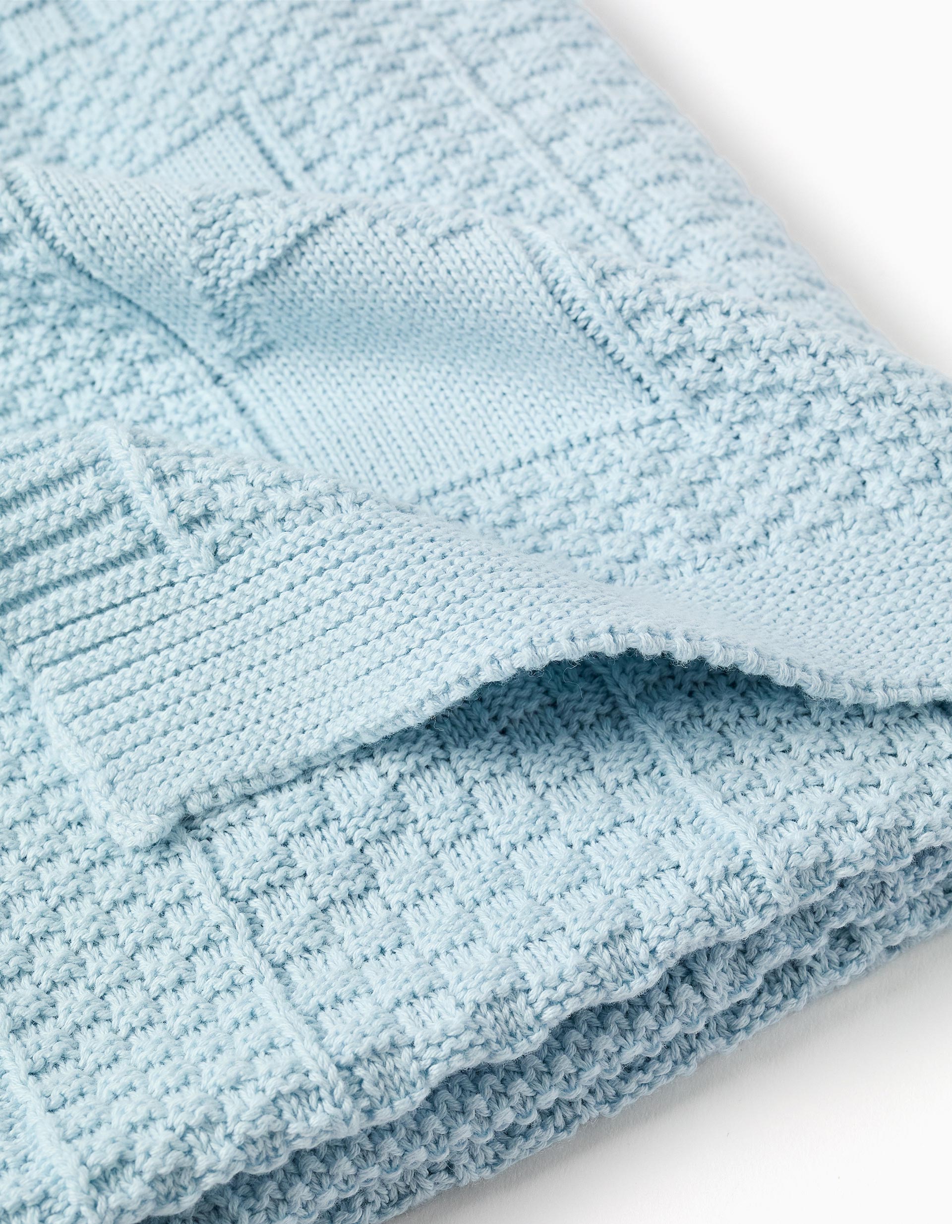 Cotton Blanket 75x100 cm Kinderland, Blue