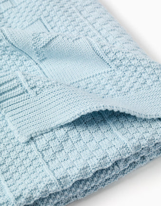 Cotton Blanket 75x100 cm Kinderland, Blue