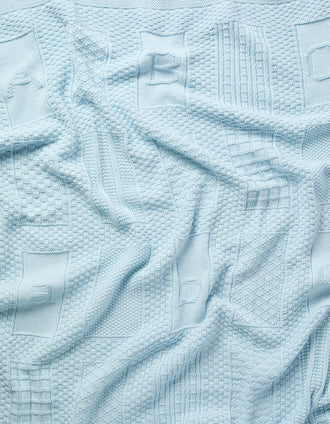 Cotton Blanket 75x100 cm Kinderland, Blue