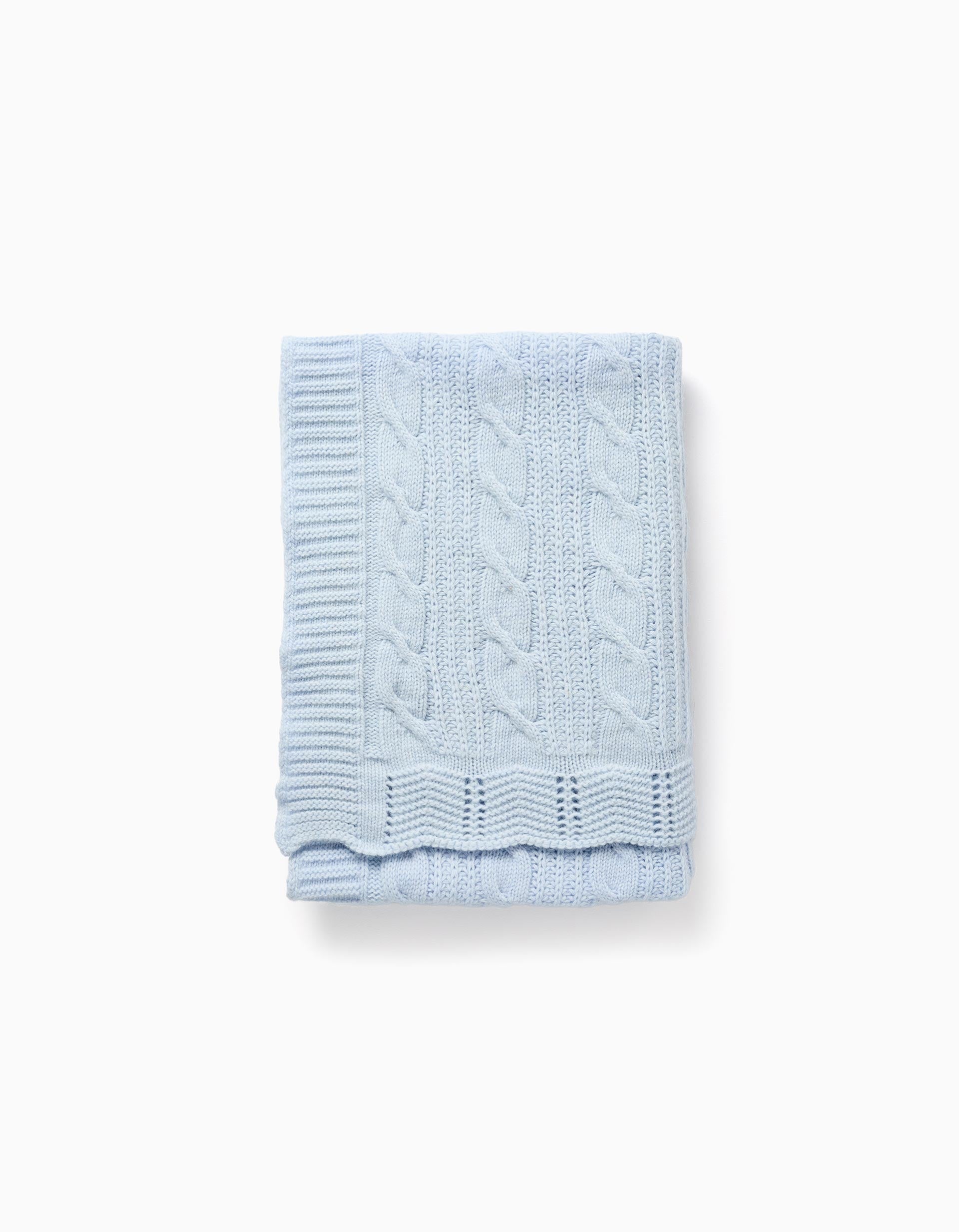 Wool Blanket 75x100 cm Kinderland, Blue